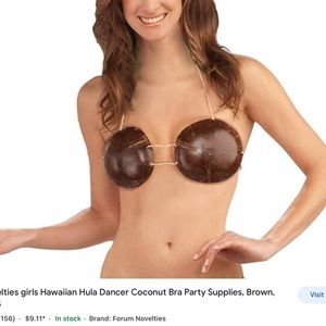 Gag gift From Hawaii new in unopened bag,coconut shell bikini top NWT